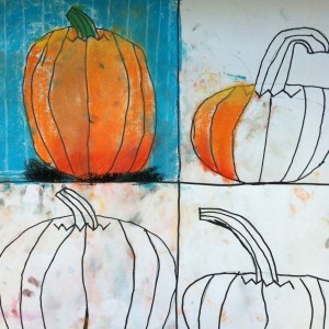 Sebby's chalk pastel pumpkins