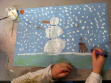 Caroline's Snow Day Painting